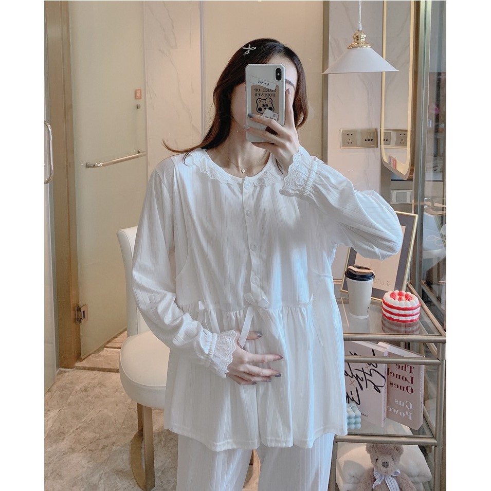 Bộ Bầu Dài Tay Sau Sinh-SAQ100