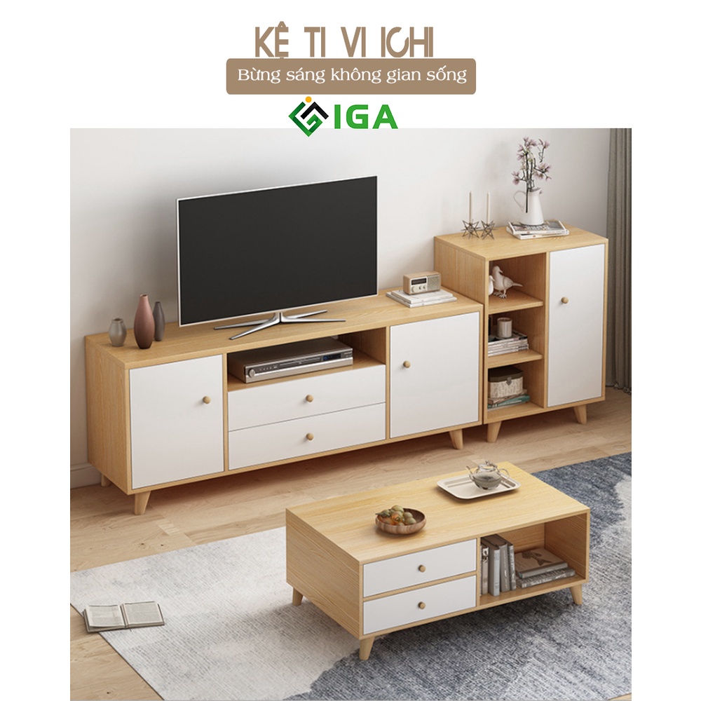 Kệ tivi gỗ giá rẻ, Kệ tivi đẹp để sàn - GP142