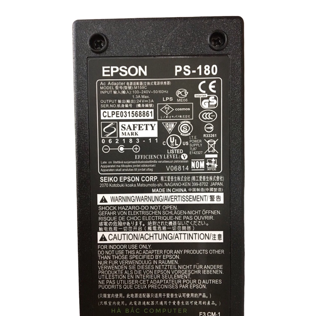 Nguồn Máy In Epson 24V 3A - Adapter Màn Hình, Camera Máy In, Máy Scan...Zin