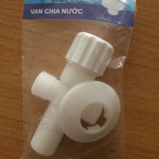 Van chia nước nhựa có khóa - Van chia nước bồn cầu