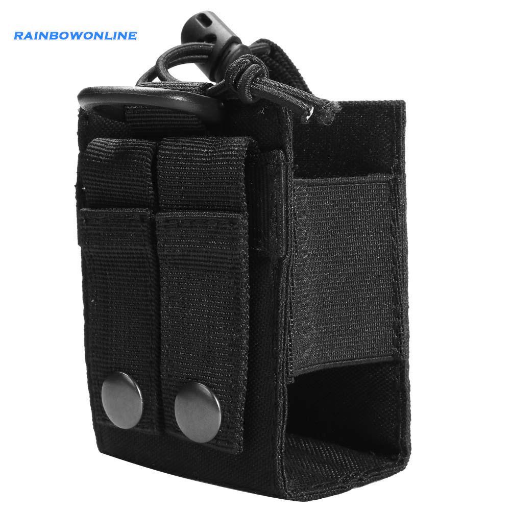 ❤RAIN❤Outdoor Molle Radio Walkie Talkie Holder Bag Magazine Pouch Pocket