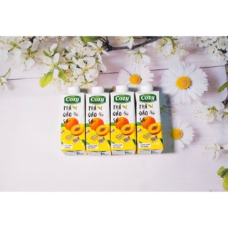 Thùng 24 hộp Cozy Trà mật ong,trà đào sả và Trà Vải 225ml