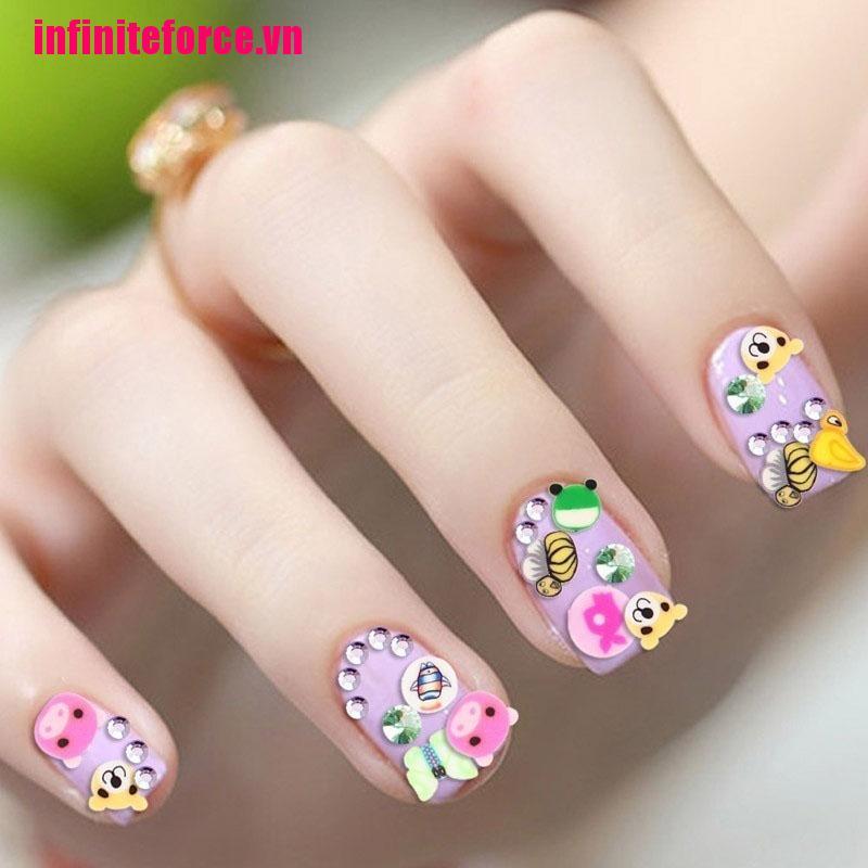 Bộ 1000 Miếng Dán Trang Trí Móng Tay Hình Trái Cây 3D Sáng Tạo