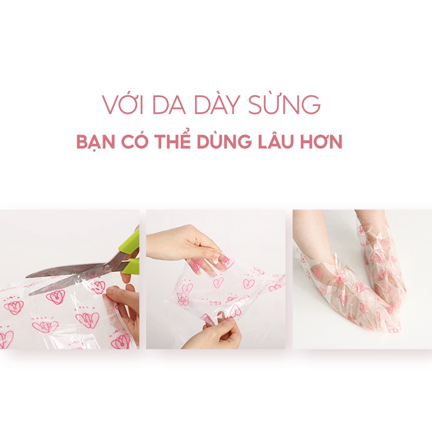 Mặt nạ chân dạng lột tẩy tế bào chết Hàn Quốc Prreti ủ chân loại bỏ vết chai sần chăm sóc da chân nứt nẻ