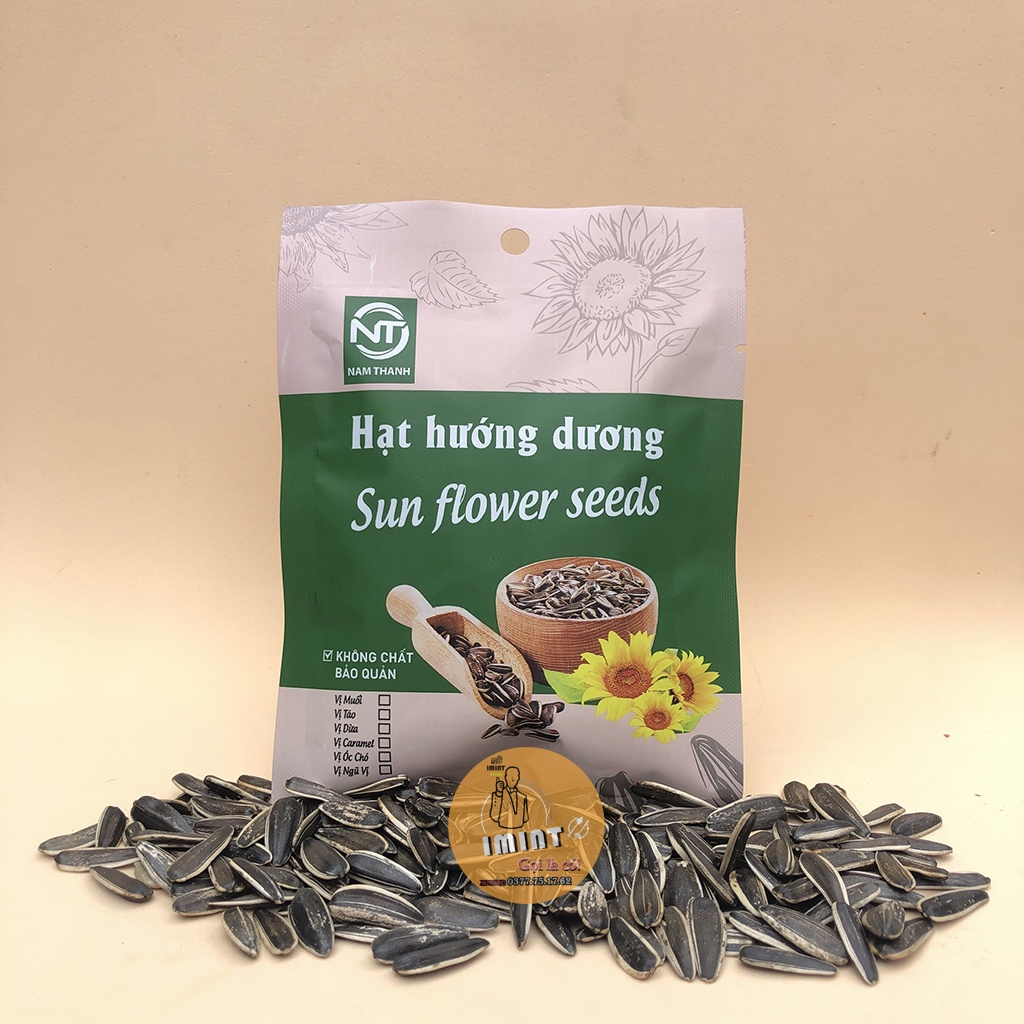 Hướng dương nguyên vị gói 55g siêu sạch hàng Nhập Khẩu ăn thơm chuẩn vị đồ ăn vặt IMINT FOOD