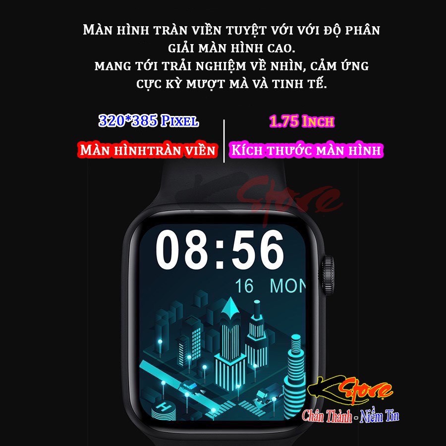 Đồng Hồ Thông Minh HW22 Pro Premium Smartwatch Kiểu Dáng Apple Watch Series 6/M26 Plus/Watch 6 Pro Cực Đẹp 2021