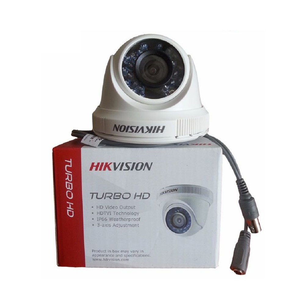 Camera HD-TVI bán cầu hồng ngoại 20m trong nhà 2MP (DS-2CE56D0T-IRP)