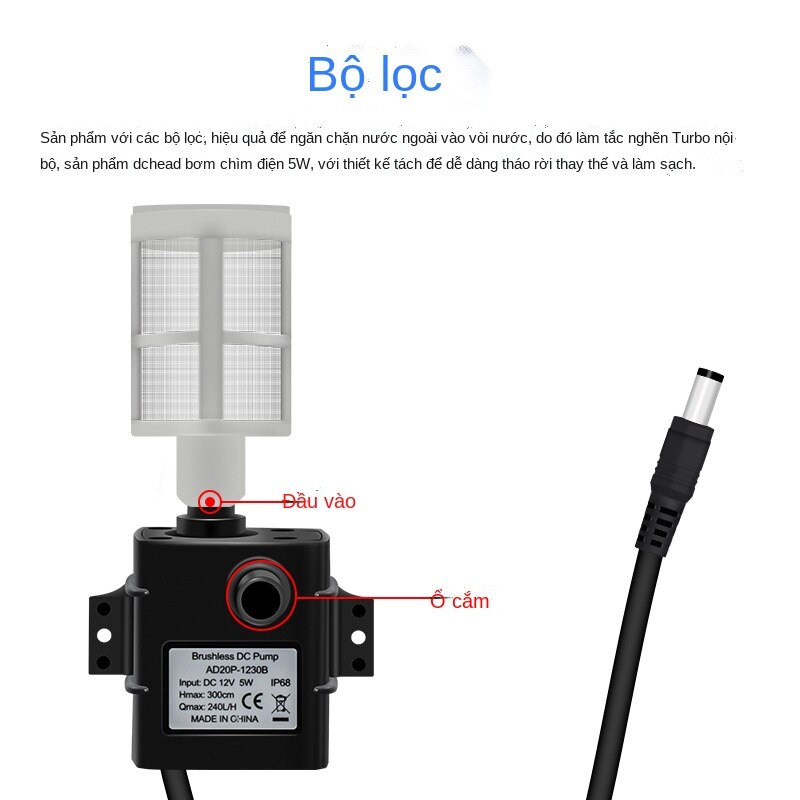 Máy Bơm Nước Năng Lượng Mặt Trời Máy Bơm Chìm Hồ Bơi Non Bộ Tuần Hoàn Máy Bơm Nước DC Máy Bơm Không Sục Khí Máy Bơm Nước Phát Điện