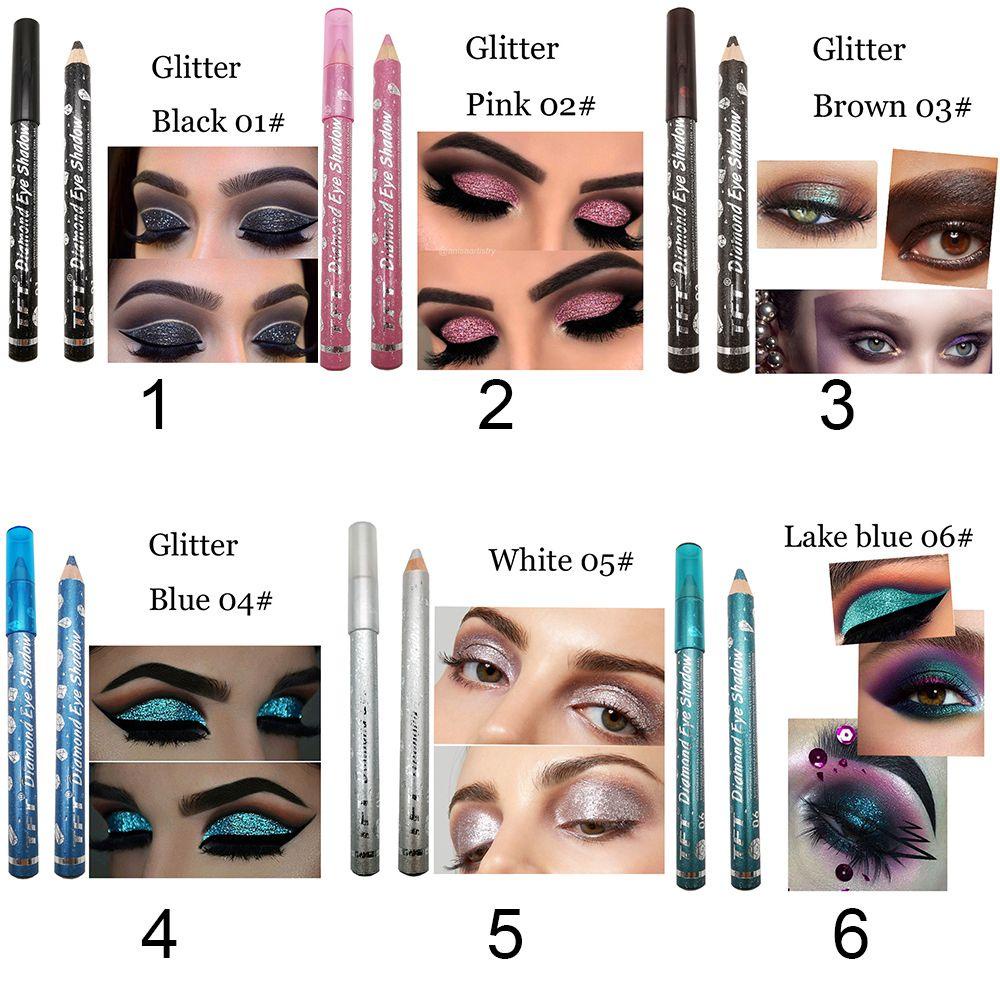 Set 12 Phấn Mắt Dạng Bút Gel Lì / Nhũ Kháng Nước Lâu Trôi