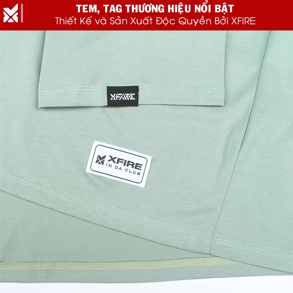 Áo Phông Thun Nam Nữ Trơn  Chất Liệu Vải Cotton 2 Chiều Trơn Không In Mineral Green Local Brand By Xfire AT-BLCOT-GR322
