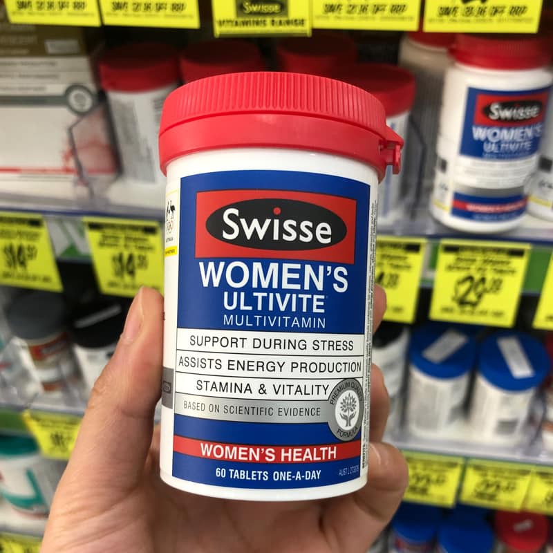 Vitamin tổng hợp cho nữ Multivitamin for women - Swisse Women’s Ultivite Multivitamin, 60 viên | Thế Giới Skin Care