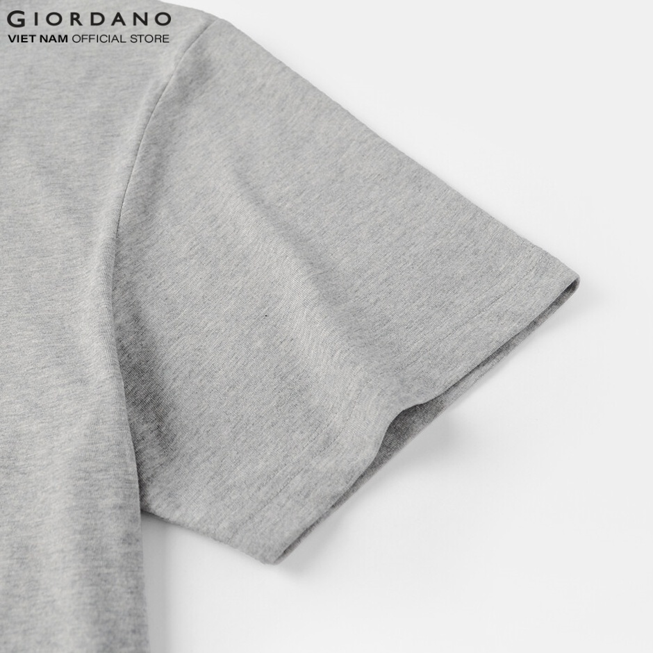 Áo Thun Nam Ngắn Tay Cổ Tim Giordano 01021251