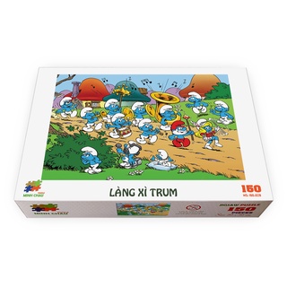 Tranh xếp hình 150 mảnh- Làng xì trum