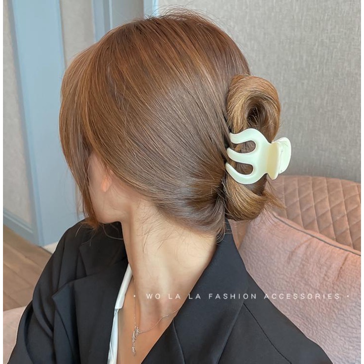Kẹp tóc màu tùy chọn hình cá mập phong cách Hàn Quốc cho nữ