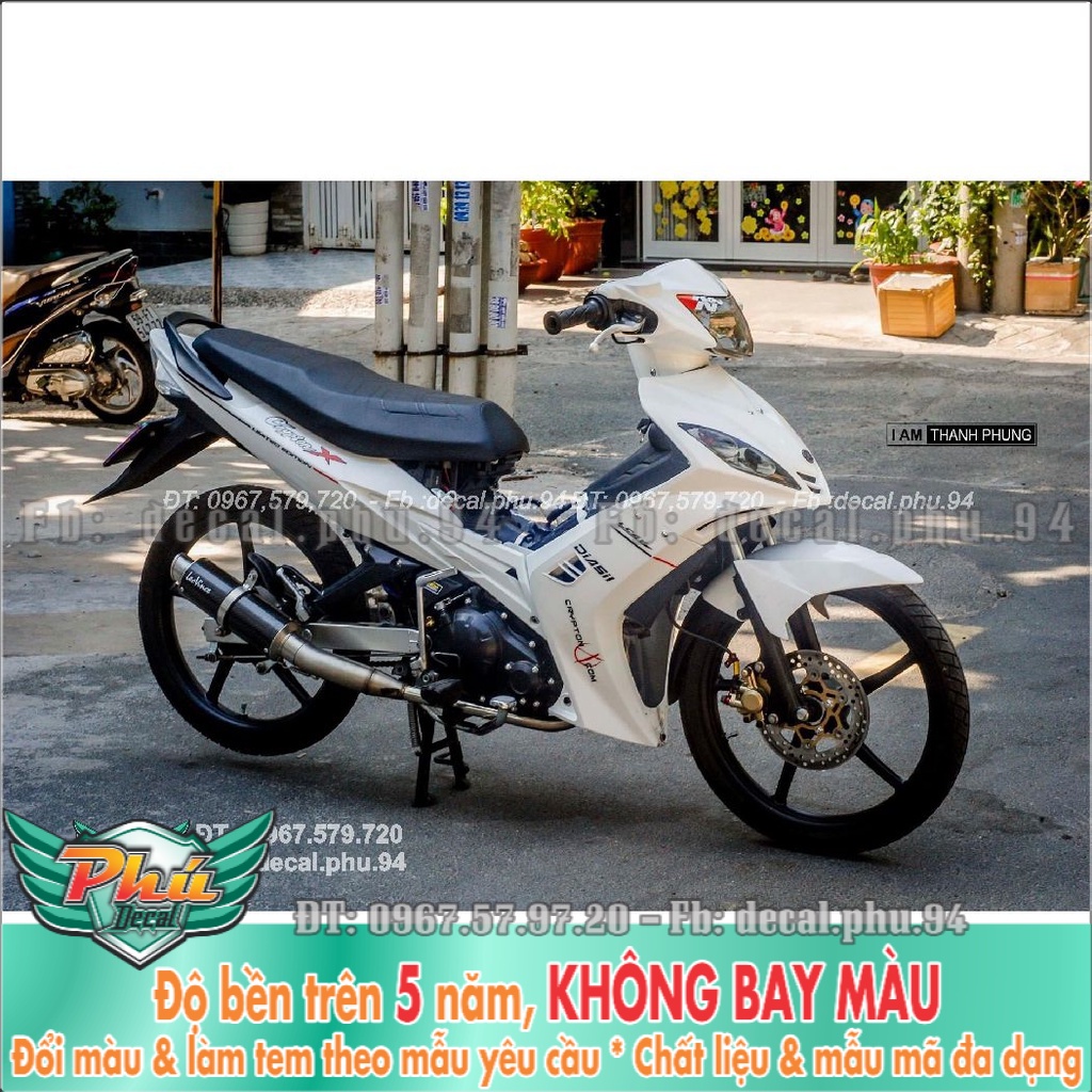 Tem Rời Ex 2010  Trắng Crypton (K) -1