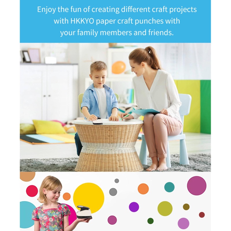 Dụng Cụ Đục Lỗ Giấy Tròn Thủ Công DIY Dành Cho Trẻ Em Và Người Lớn