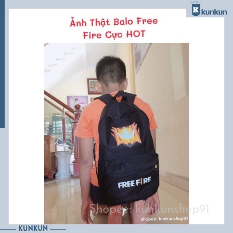 [ ẢNH THẬT] Balo Đi Học Free Fire Rank Thách Đấu Cực HOT!!