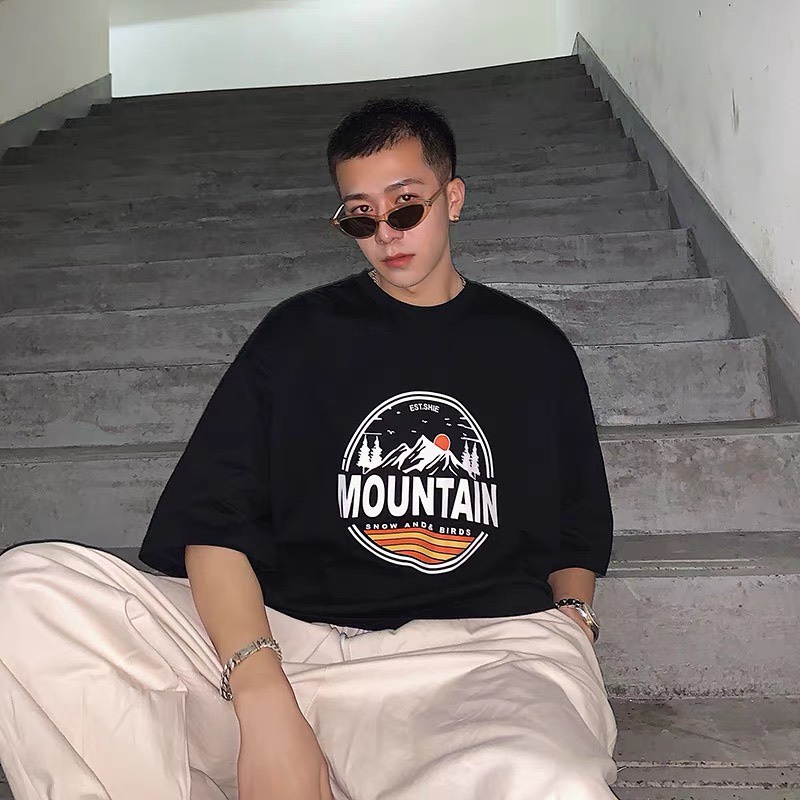 Áo thun nam nữ tay lỡ, áo phông unisex form rộng ATL20