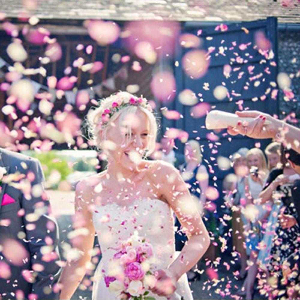 Túi 10g Giấy Confetti Họa Tiết Chấm Bi Màu Hồng Dùng Trang Trí Tiệc Cưới / Sinh Nhật DIY