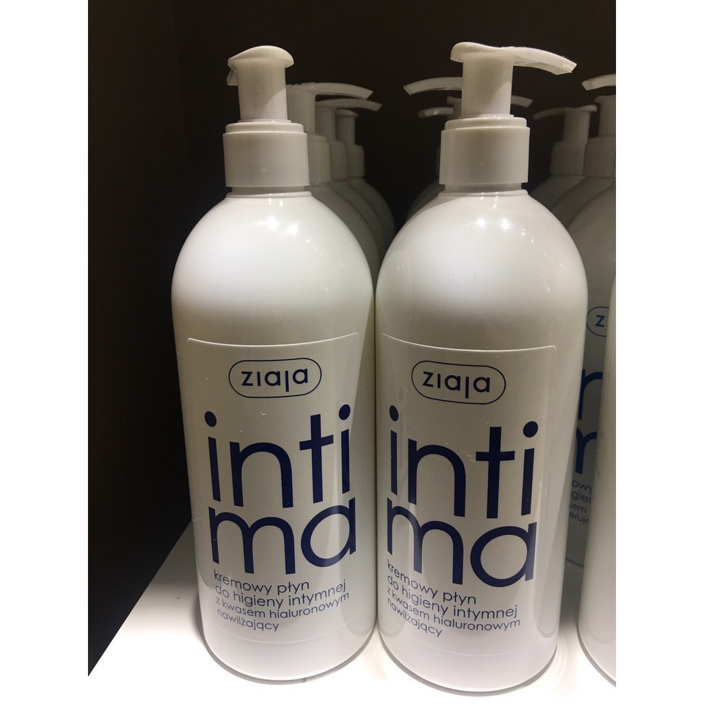 Dung Dịch Vệ Sinh Phụ Nữ Intima Xanh Đậm Bổ Sung Axit Hyaluronic Khô hạn - 500ml