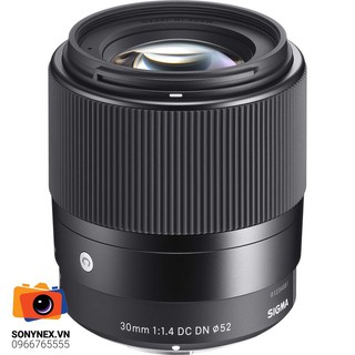 Ống kính sigma 30mm f/1.4 dc dn cho máy ảnh sony mirrorless - chính hãng shrirovn