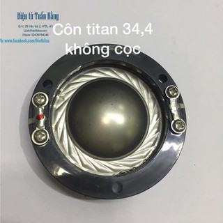 Coil loa tép titan 34,4 không cọc .-Linh kiện thay thế sửa chữa loa
