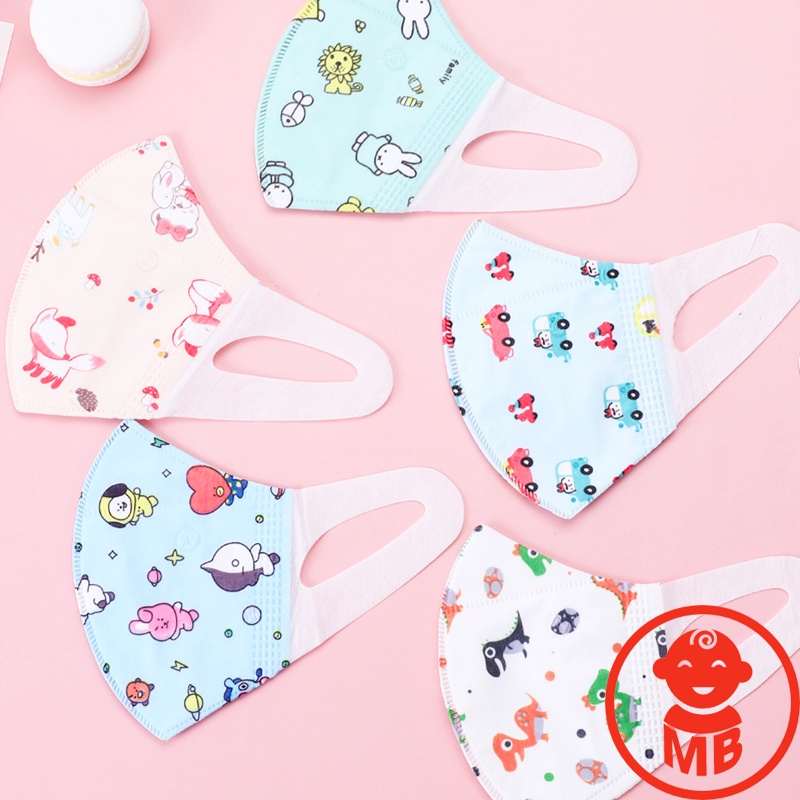 Khẩu Trang Cho Bé 4D KF94, 3D, 5D Hoạ Tiết dễ thương