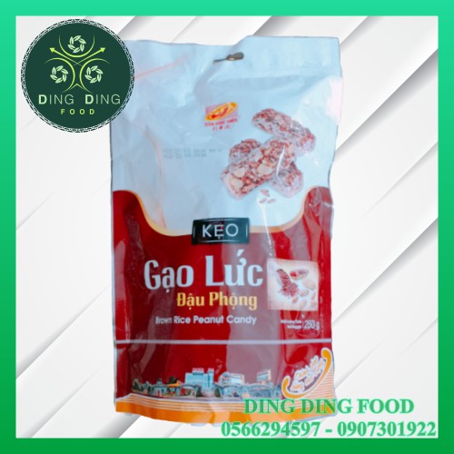 [ 500G ] Kẹo Gạo Lức Đậu Phộng Tân Huê Viên| Đặc Sản Sóc Trăng| Kẹo Dinh Dưỡng| Ăn Vặt| Ăn Kiêng - DING DING FOOD