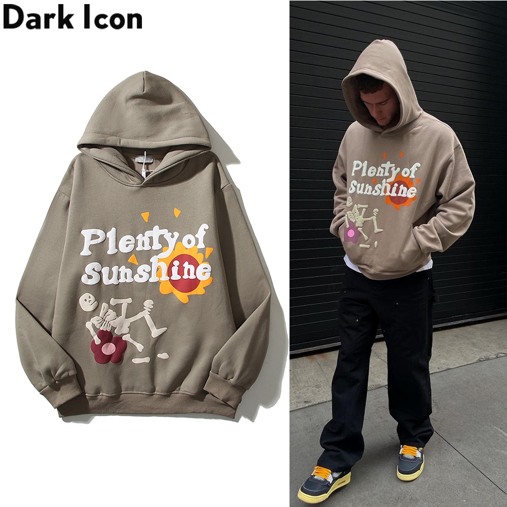 Áo Hoodie In Chữ Ba Chiều Phong Cách Retro Cho Cặp Đôi
