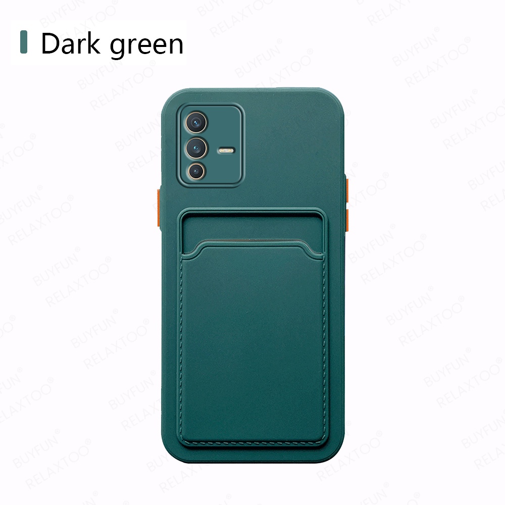 Card Bag Candy Color Phone Case For vivo V23 5G 6.44inch Soft TPU Shockproof Cover Coque For vivo vovi v 23 23v vavo v23 V2130