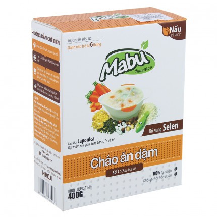 Bột, cháo ăn dặm Mabu 400-900gr