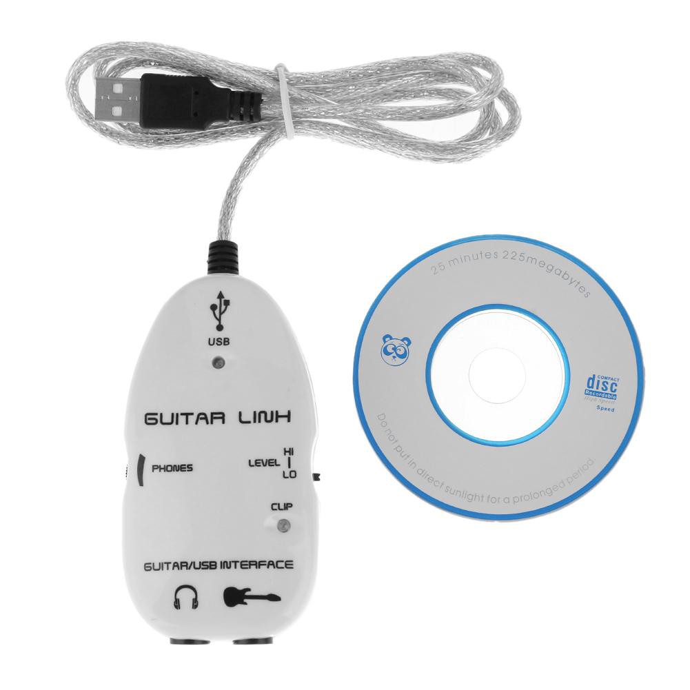 🌟Chất lượng cao nhất🍁Guitar to USB Sound Player Sound Card Effector Interface Link Audio Cable