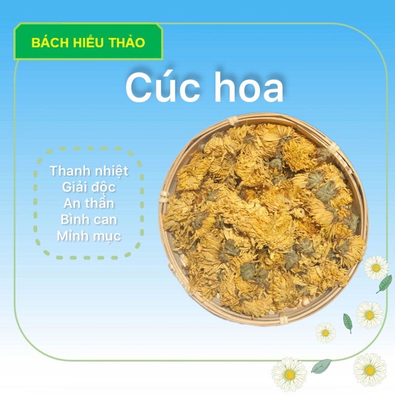 Trà Hoa Cúc, Cúc Hoa Sấy Khô Pha Trà Giảm Cân, An Thần 100gr