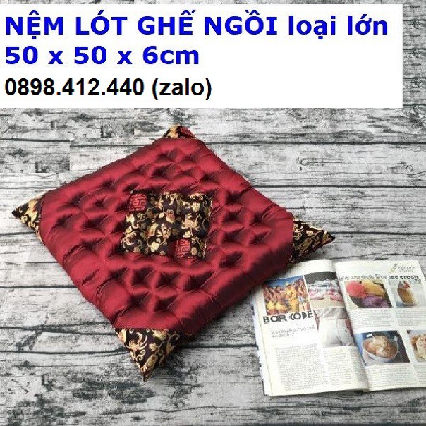 nệm lót ghế gỗ - nệm lót ghế gỗ