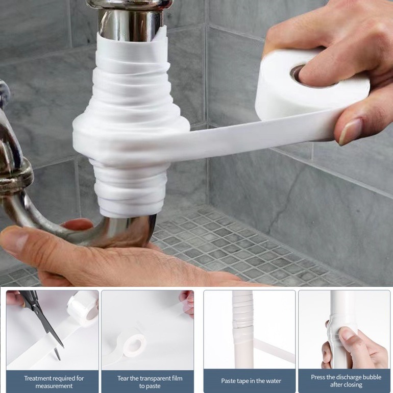Băng Keo Dán Ống Nước Bằng Silicone Chống Thấm Nước