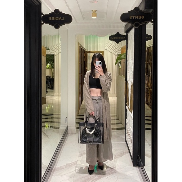 Áo H&M Cotton Crop Top Chính Hãng Đủ Bill