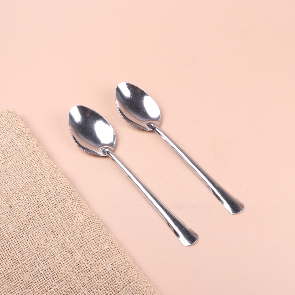 Combo hai muỗng soup nhọn hai nĩa inox sáng bóng cao cấp NM01 – BamBam Store