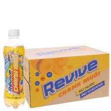 Thùng 24 chai 390ml Revive chanh muối