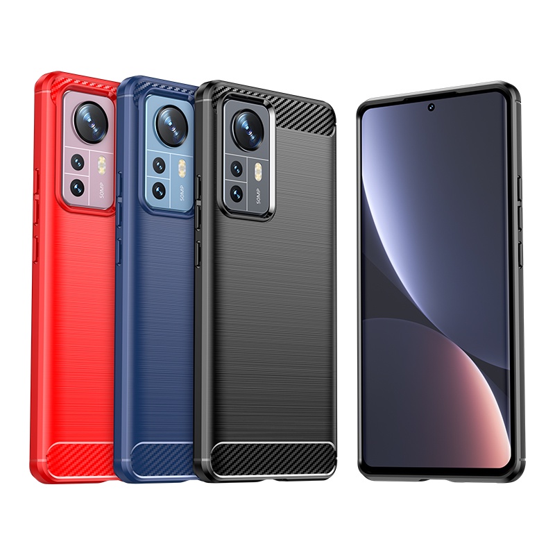 Ốp điện thoại bảo vệ bằng sợi Carbon cho Xiaomi mi 12 / 12X / 12 Pro / 12 Ultra / mi 11T 11 lite 10 10T Pro 9 8
