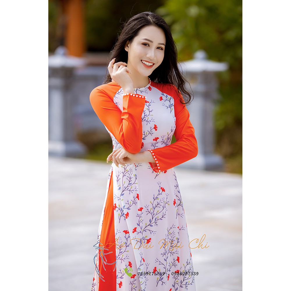 Áo dài truyền thống (Cổ tròn tay dài)