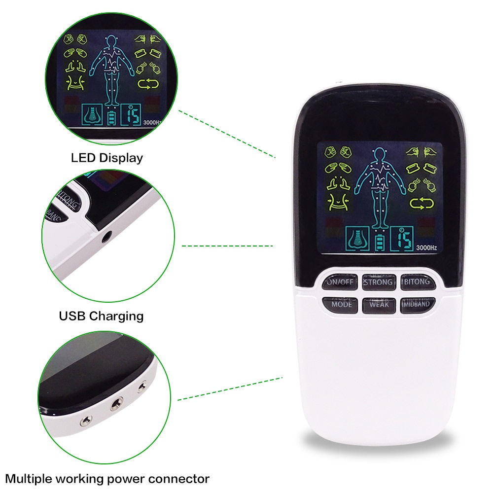 Máy mát xa kỹ thuật số SALORIE 8 chế độ kèm găng tay chuyên dụng chất lượng cao