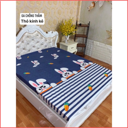 [Mã LIFE20KALL giảm 10% đơn 50K] Ga chống thấm cotton HÀN QUỐC size 2m2 - Ga chống thấm cotton Ấm Êm Decor