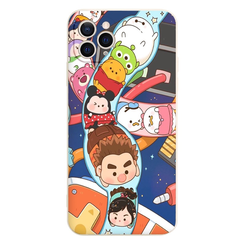 Ốp iphone cạnh vuông Cầu trượt nhân vật hoạt hình cho ip 6/8/7/plus/x/xr/xsmax/12 pro max/11pro max/13 pro max-nt044