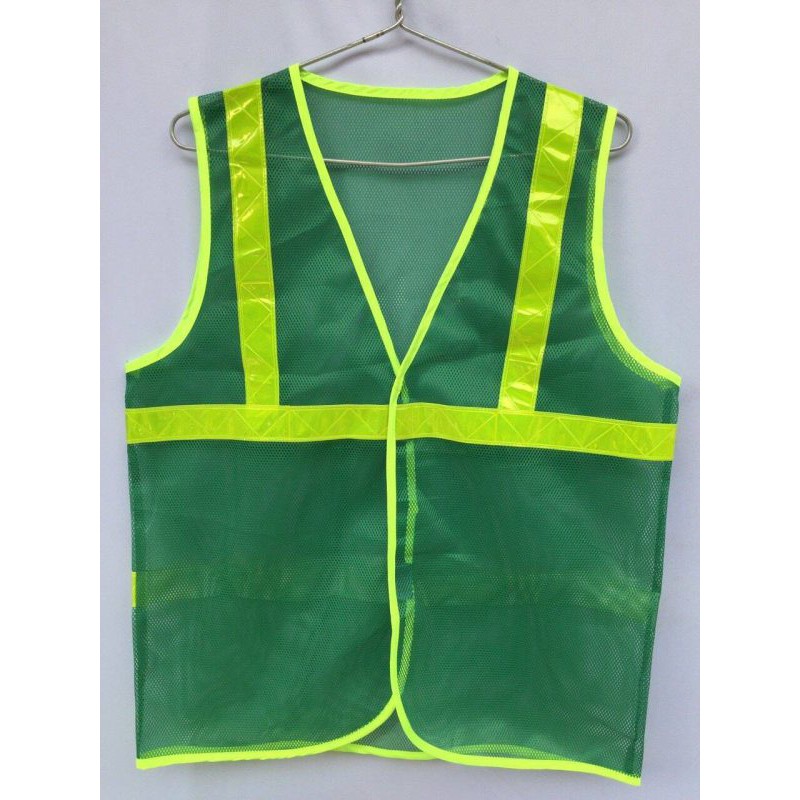 áo phản quang lưới màu xanh môi trường