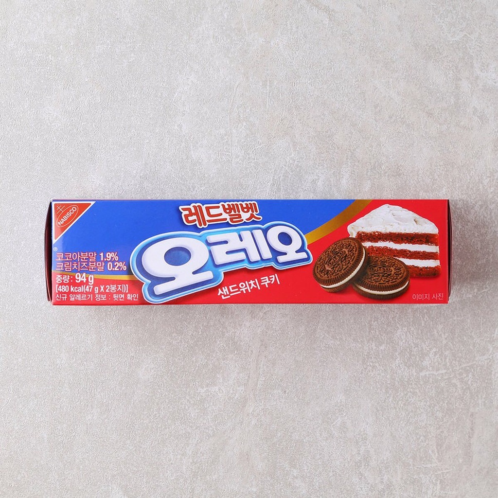 Bánh Oreo HÀN QUỐC 오레오레드벨벳- HÀNG NHẬP KHẨU CHÍNH HÃNG