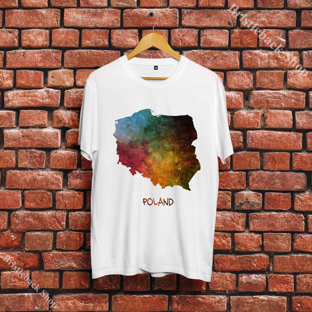 ⭐Áo Phông hình đất nước Ba Lan - POLAND T-Shirt siêu rẻ - K48PLD-003