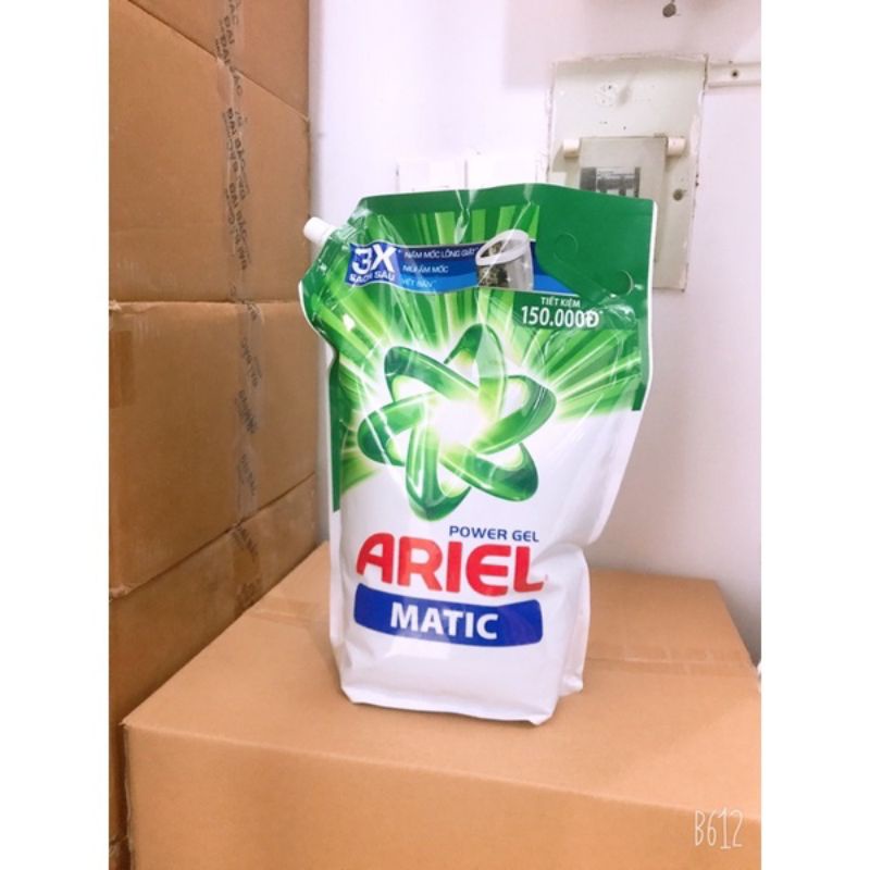 Nước giặt ARIEL Đậm Đặc sạch nhanh dạng túi 4.1kg