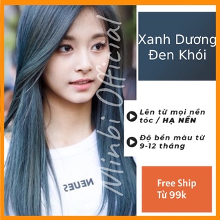thuốc nhuộm tóc màu xanh dương đen khói - Minbi Official