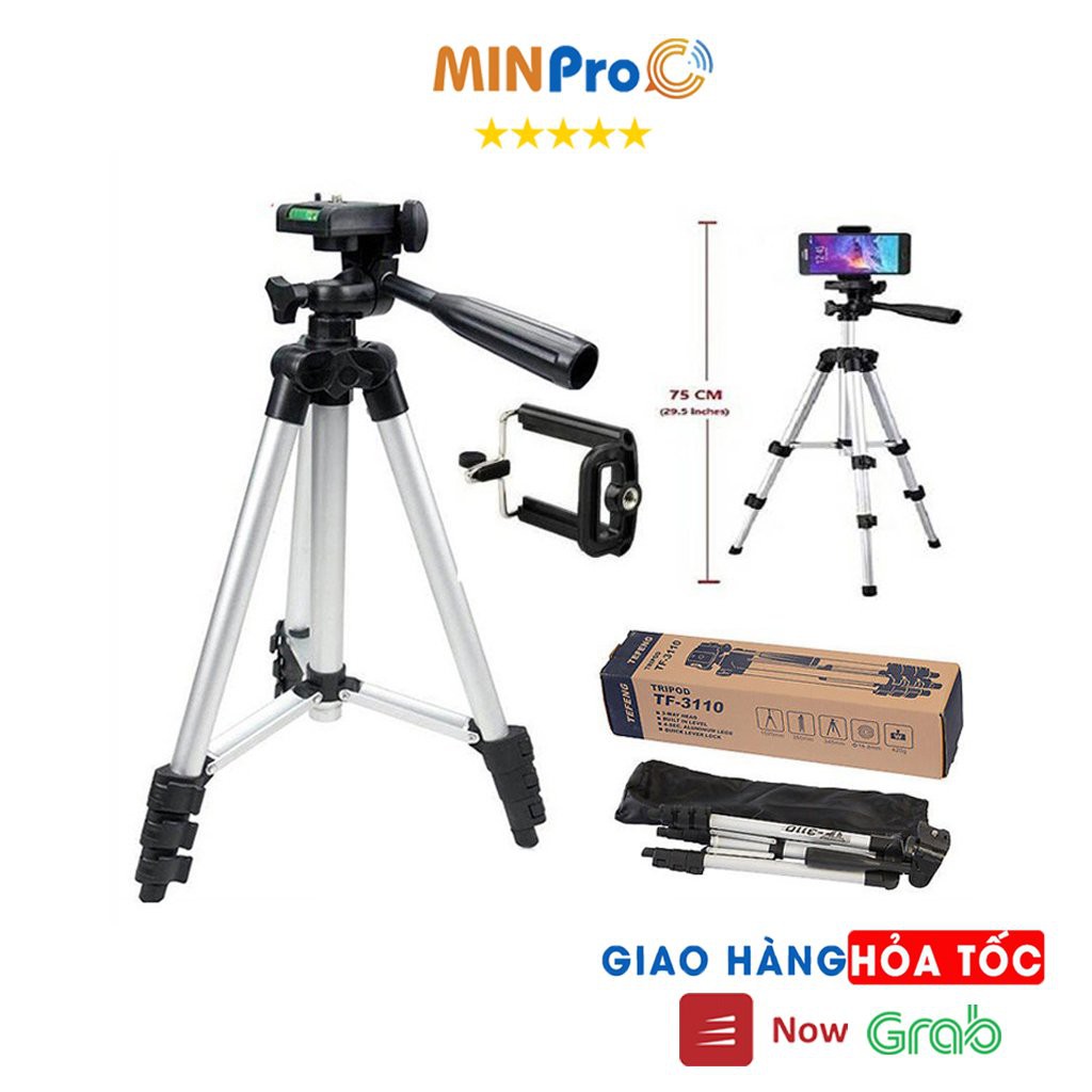 Gậy chụp ảnh 3 chân Tripod 3110, gậy tự sướng 3 chân bluetooth,điện thoại MINPRO | BigBuy360 - bigbuy360.vn