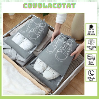 💛FREESHIP XTRA💛 Túi Đựng Giày Hoạ Tiết Chống Bụi Bẩn